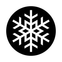 Icono de Vector de copo de nieve