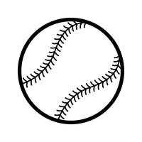 Icono de vector de béisbol