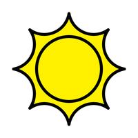 Sun icon vector