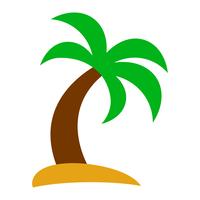 Palmera Vector icono