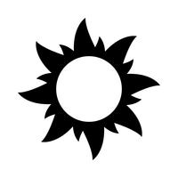 Sun icon vector