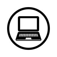 Icono de Vector de ordenador portátil
