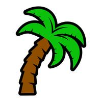 Palmera Vector icono