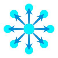 Networking Diagram Vector Icon