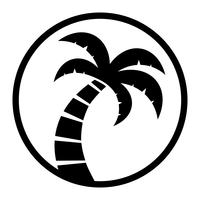 Palmera Vector icono