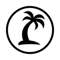 Palmera Vector icono