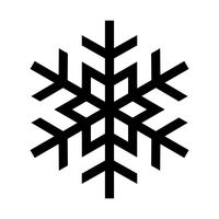 Icono de Vector de copo de nieve