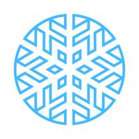 Icono de Vector de copo de nieve