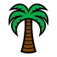 Palmera Vector icono