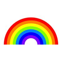 Icono de vector de arco iris