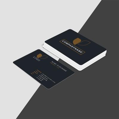 3d template business cards mockup. Vector illustration. 