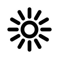 Icono de sol vector