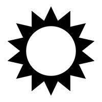 Sun icon vector