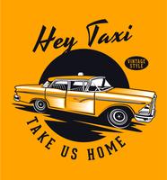 Taxi Vintage vector