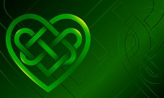 Celtic knot heart vector illustration