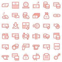 Business and finance icons vector