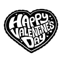 Happy Valentine's Day heart vector