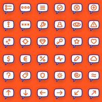 Message icons vector