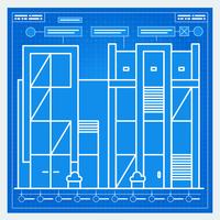House blueprint vector