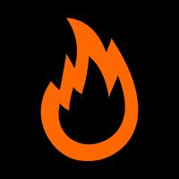 Hot Flame Fireball vector cartoon