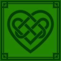 Ilustración de vector de corazón nudo celta