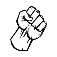 Raised Fist vector icon