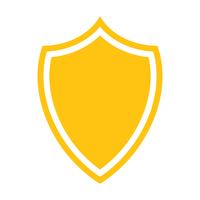 Shield crest vector icon