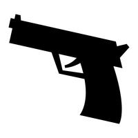 Icono de vector de pistola