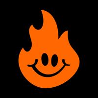 Hot Flame Fireball vector cartoon