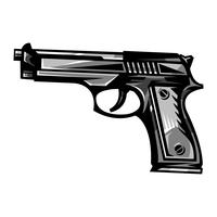 Icono de vector de pistola