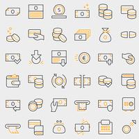 Business and finance icons set. 