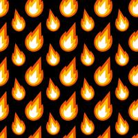 Hot Flame Fireball vector cartoon