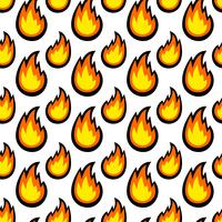 Hot Flame Fireball vector cartoon