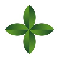 Green leaf vector icon