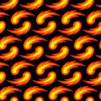 Hot Flame Fireball vector cartoon