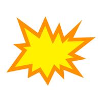 Icono de vector de explosión