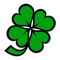 Lucky Irish Clover for St. Patrick's Day vector