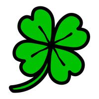 Lucky Irish Clover for St. Patrick's Day vector