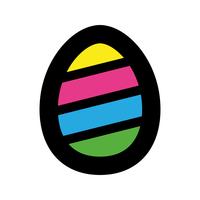 Huevo de Pascua Vector icono