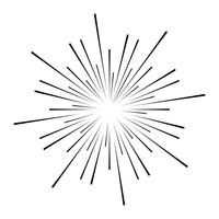 Icono de vector de logotipo de explosión de fuegos artificiales