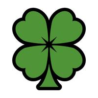 Lucky Irish Clover para el día de San Patricio vector