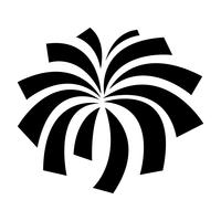 Icono de vector de logotipo de explosión de fuegos artificiales