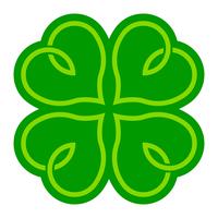 Lucky Irish Clover for St. Patrick's Day vector
