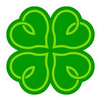 Lucky Irish Clover for St. Patrick's Day vector