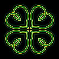 Lucky Irish Clover for St. Patrick's Day vector