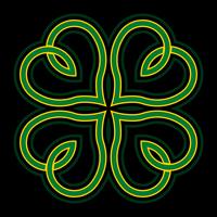 Lucky Irish Clover for St. Patrick's Day vector