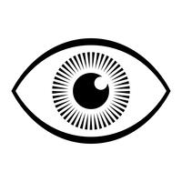 Icono de vector de ojo