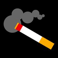 Cigarette smoking vector illustration