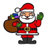 Santa Claus Face Vector Illustration