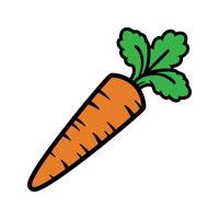 Cartoon Carrot Vegetable vector